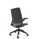 Designer Upholstered Back Chair - Black